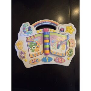 2004 Care Bears Read with Me Electronic Talking Alphabet Numbers Story Book Toy